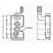 Carica l'immagine nel visualizzatore di Gallery, serratura interna destra dx cabina brieda ricambio codice 1ac1129

