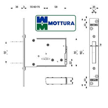 Carica l&#39;immagine nel visualizzatore di Gallery, serratura mottura 40702 laterale ad infilare
