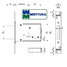 Carica l&#39;immagine nel visualizzatore di Gallery, serratura mottura 40704 laterale ad i nfilare
