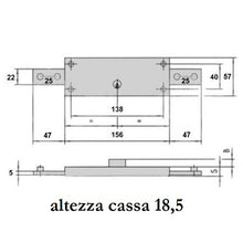 Carica l&#39;immagine nel visualizzatore di Gallery, serratura centrale per serranda saracinesca doppia mappa  per garage  box
