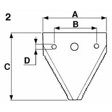 Carica l'immagine nel visualizzatore di Gallery, sezione rigata svasata sotto con foro centrale 50.8x76x2.5 mm
