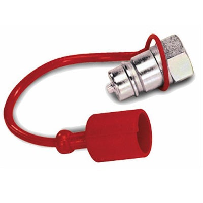 tappo parapolvere di colore rosso per innesti rapidi maschio da 1/2” 