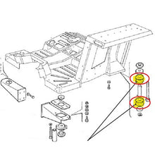Carica l'immagine nel visualizzatore di Gallery, tassello antivibrante supporto elastico cabina new holland fiat cnh codice 4997423
