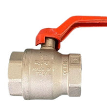 Carica l'immagine nel visualizzatore di Gallery, VALVOLA A SFERA 2" RIV F/F IN OTTONE NICHELATO PN25
