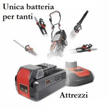 Carica l&#39;immagine nel visualizzatore di Gallery, tagliasiepi elettrico a batteria doppia lama dunsch du34040
