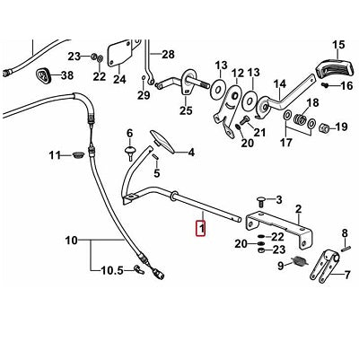 braccio pedale comando acceleratore codice 0.013.3404.3/10