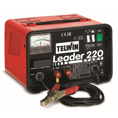 carica batteria leader 220 start 230v telwin codice 807539