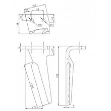 Carica l&#39;immagine nel visualizzatore di Gallery, coltello dente erpice rotante destro sinistro alpego 100x14 codice d06700 mk0a00114 d06701 mk0a00118
