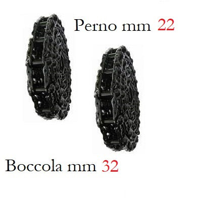 coppia catena marca itr tipo 25 perno 22 millimetri boccola 32 millimetri 