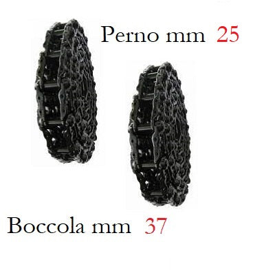 coppia catena marca itr tipo FL4 perno 25 millimetri boccola 37 millimetri