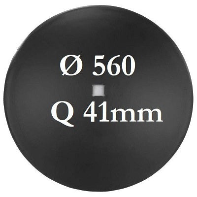 disco erpice frangizolle liscio diametro 560 millimetri foro centrale quadrato 41 millimetri