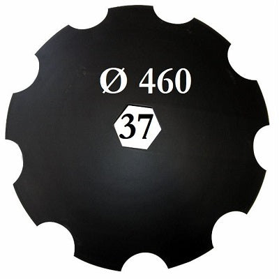 disco frangizolle liscio diametro 460 mm foro centrale esagonale 37 mm concavo tipo spedo