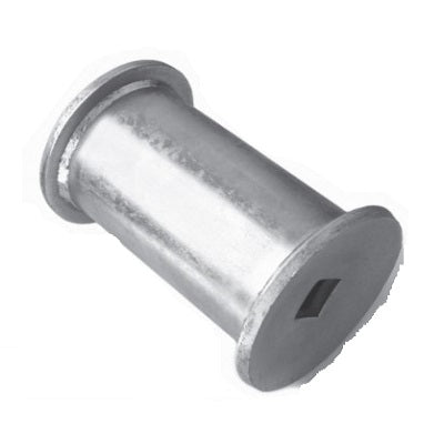 distanziale per frangizolle asse quadro 31 mm diametro 125 mm lunghezza 225,5 mm