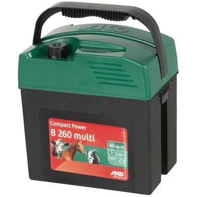 elettrificatore a batteria da 9v 12v e 220v per recinto ako b260