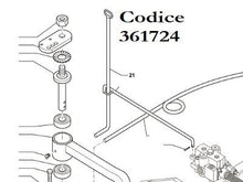 Carica l&#39;immagine nel visualizzatore di Gallery, leva comando diritta zappatrice celli per modelli hv hf hf ricambio originale codice 361724
