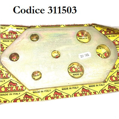 piastra attacco 15 millimetri fresatrice zappatrice celli ricambio originale codice 311503