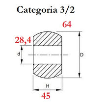 Carica l&#39;immagine nel visualizzatore di Gallery, rotula braccio inferiore categoria 3/2 misura d 28,4 D 64 H 45
