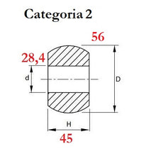 Carica l&#39;immagine nel visualizzatore di Gallery, rotula braccio inferiore categoria 2 misura 28,4x56x45
