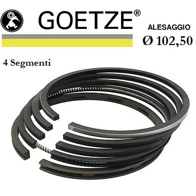 serie segmenti fasce lombardini lda 820 4ld820 diametro 102,5 8210059